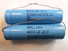 JOBLOT 2 x MALLORY 4000uF