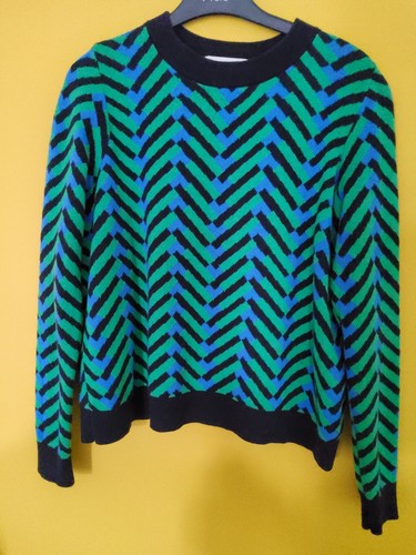 Boden jacquard chevron jumper