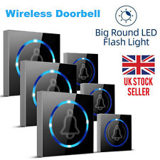 Wireless Doorbell IP65 Waterproof 1000ft Wall Plug-in Cordless Door Chime Kit