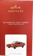  2021 Hallmark 1971 Pontiac GTO Judge Classic Car Series Ornament - NMIB