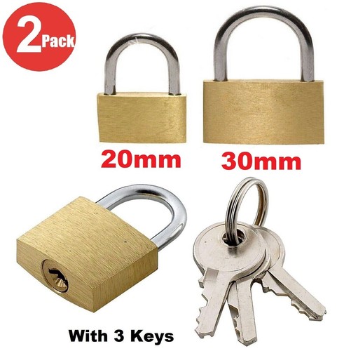20mm 30mm brass padlock - brass,