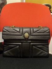 Kurt Geiger Black Leather Shoulder Crossbody Bag Medium Size