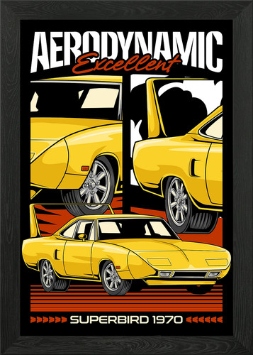 Retro superbird muscle car - retro,