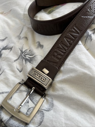 Armani brown leather - brown,