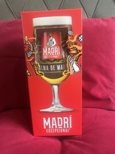 Madri Lager Art Pint Glass Limited Edition Boxed Brand New Gift