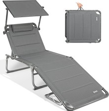 XXL Aluminium Sun Lounger with