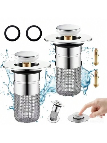 New bathroom pop sink plug - bathroom, up