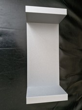 Small Silvery/Grey Floating Shelf Wall Mounted Storage Rack 23x10cms No Screws