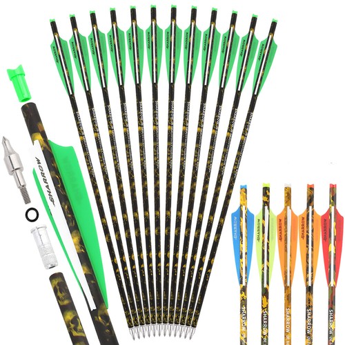 12pcs archery carbon bolts - 12pcs,