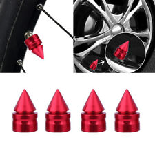 4pcs Red Bullet Shaped Wheel
