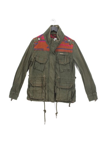 Superdry parka jacket green - superdry,