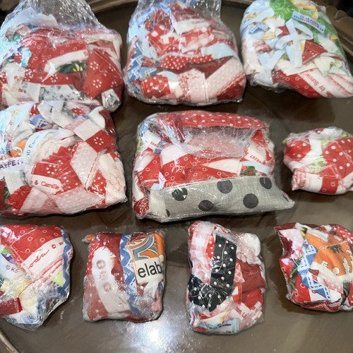 Lot designer fabric selvage - 10,