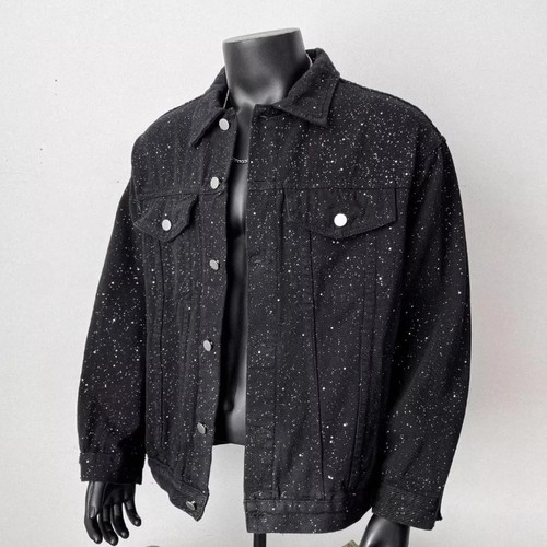 Luxury men shiny rhinestone - men's,