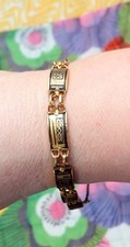 Vintage 1950s Damascene Panel Bracelet. Sustainable Jewellery. Gift Wrapped 