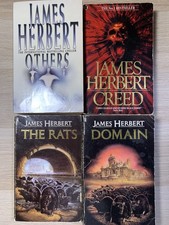 James Herbert Vintage Horror Book Bundle - Creed, The Rats, Domain, Others