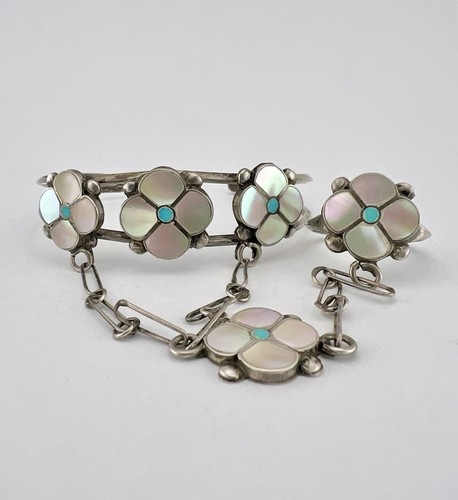 Vtg zuni sterling silver flush - sterling,