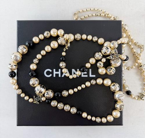 Chanel faux pearl long - faux,
