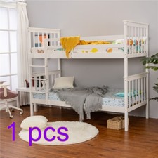 3ft Single Bunk Bed Wooden Pine Frame with Stair / Split into 2 Beds Frame