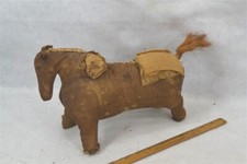 antique  horse rag doll toy early 19th primitive stuffed  folkart rough original
