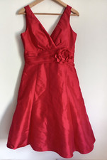 bhs wedding collection red dress size 14 vintage ptp 16 inches length 39