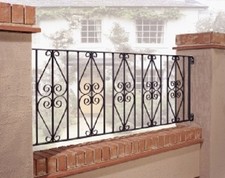 WROUGHT IRON METAL FENCE PANEL