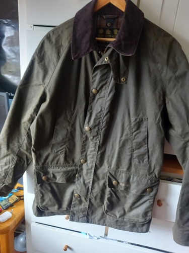 Barbour wax jacket size l - barbour,