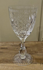 Vintage lead crystal wine - lead,