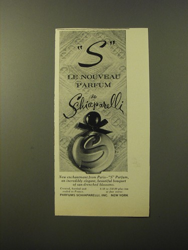 1961 schiaparelli perfume - schiaparelli,