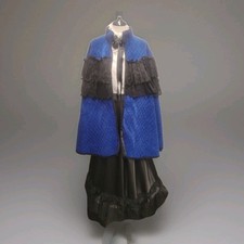 Ladies Blue Black Victorian