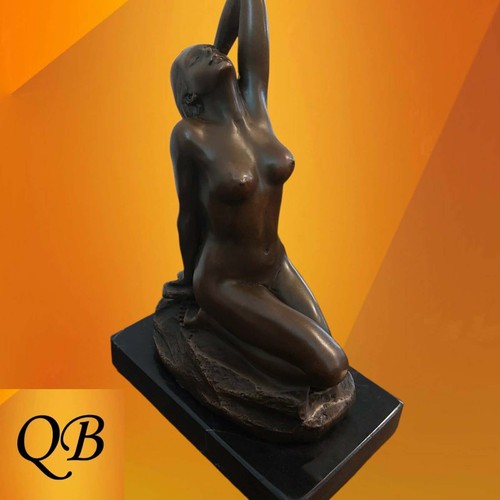 Art deco bronze figure - art,