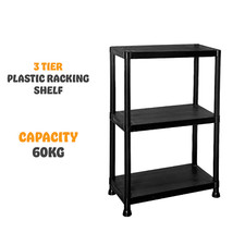 3 Tier Plastic Shelving Home