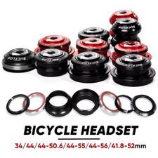 Bike Headset Complete Set Straight and Tappered Bearings 34/44/50.6/52/55/56mm