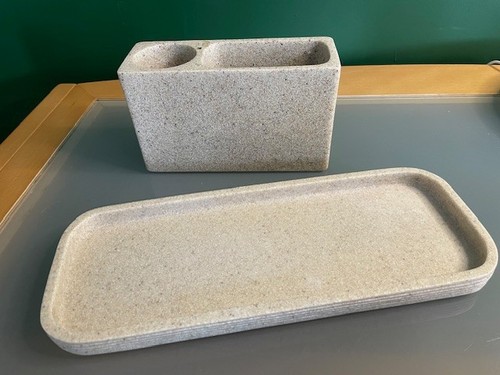 Vanity organizer resin - resin, tray