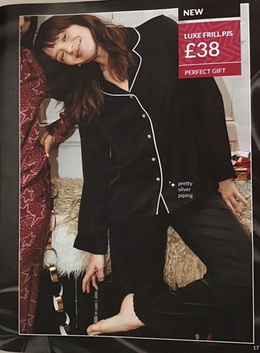 Avon luxe black satin ladies - avon,