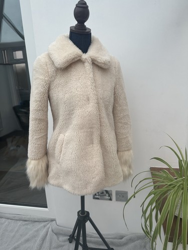 Cream river island faux fur - cream,