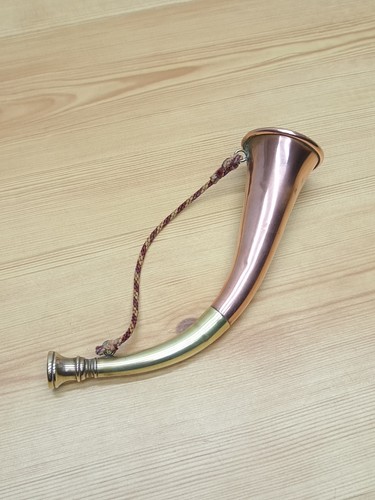 Vintage brass fox hunters - 9",