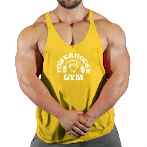 Mens gym stringer vest - gym,