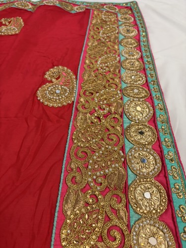 Indian sari deep - deep, pink