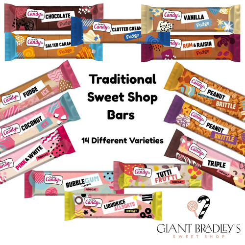 Fudge and nougat bars from - bars,