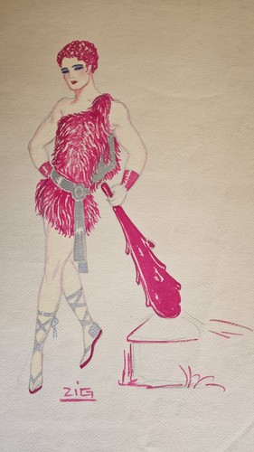 Zig original art deco fashion - art,