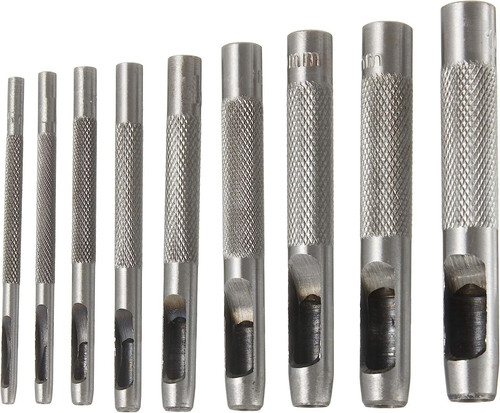 9pcs hollow hole punch set - hole,