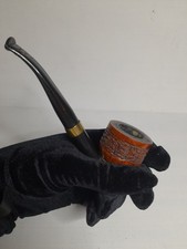 Smoked Bent Stem Pipe With Removable Bowl