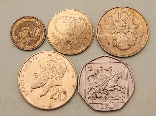 Cyprus coins 5 10 - , 1