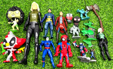 Big Marvel Figures Bundle Vintage Modern Mixed Toybiz Hasbro Pops Accessories