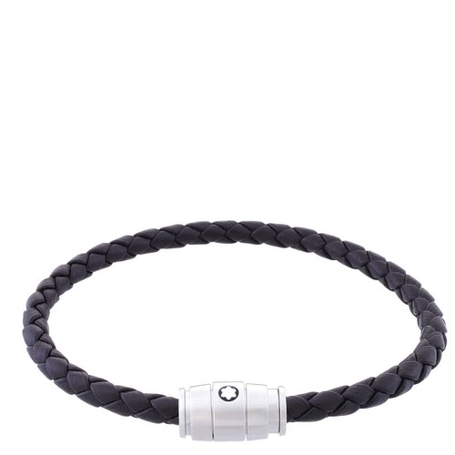 Montblanc black woven leather - woven,