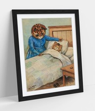 BEDTIME, LOUIS WAIN - FRAMED