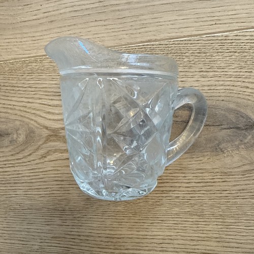 Vintage clear pressed glass - pressed,