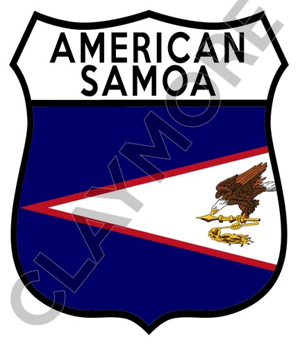 American samoa car sticker - american,