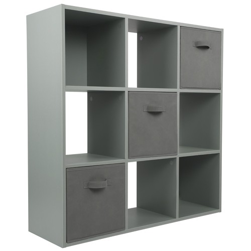 Grey cube drawer storage - 9, 3