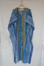 Hand Print Long Kaftan 100%